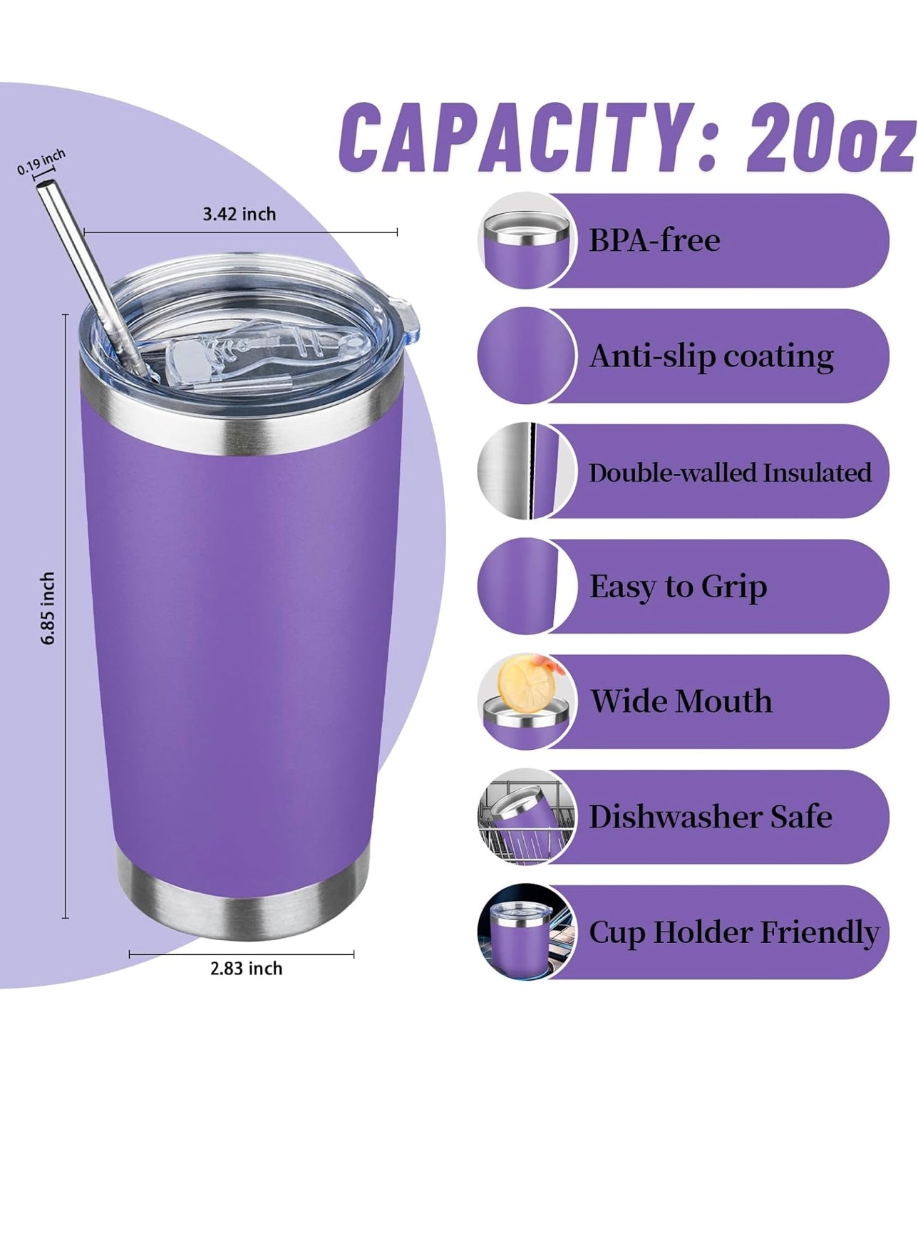 20oz Stainless Steel Tumblers