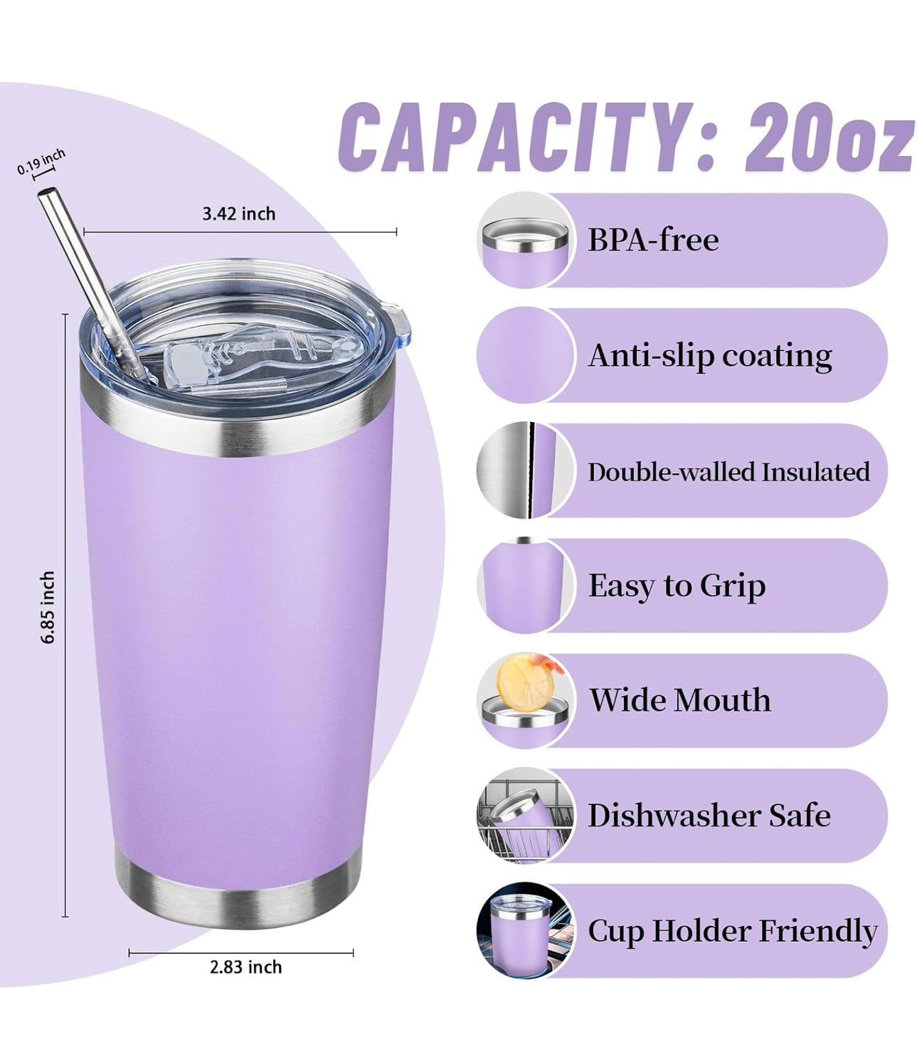 20oz Stainless Steel Tumbler