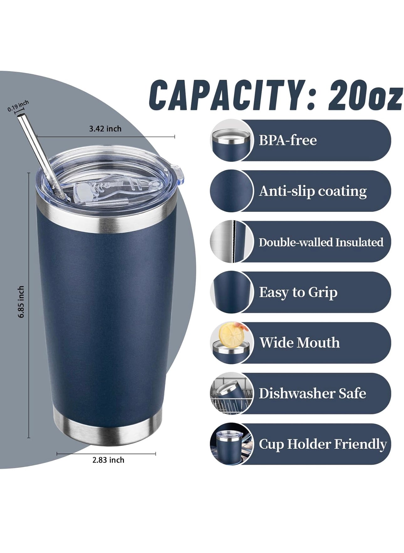 20oz Stainless Steel Tumbler