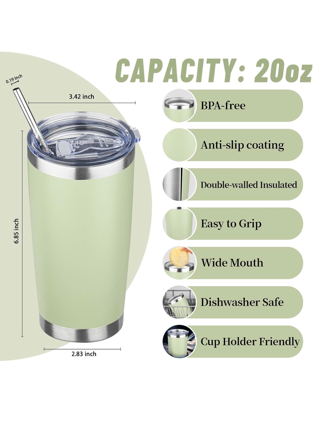 20oz Stainless Steel Tumbler