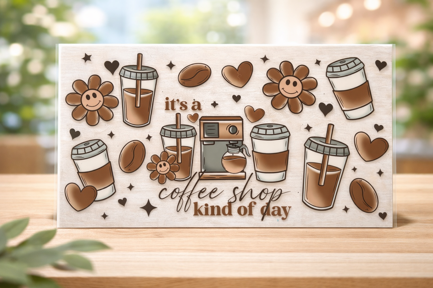 16oz UV DTF Coffee Shop Wrap
