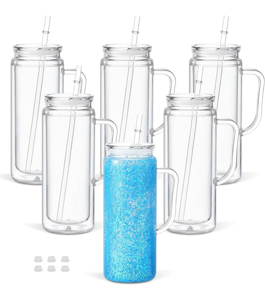 20oz Snowglobe Tumbler Hamdle