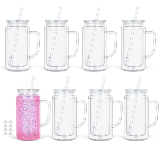 16oz Snowglobe Tumbler Handle