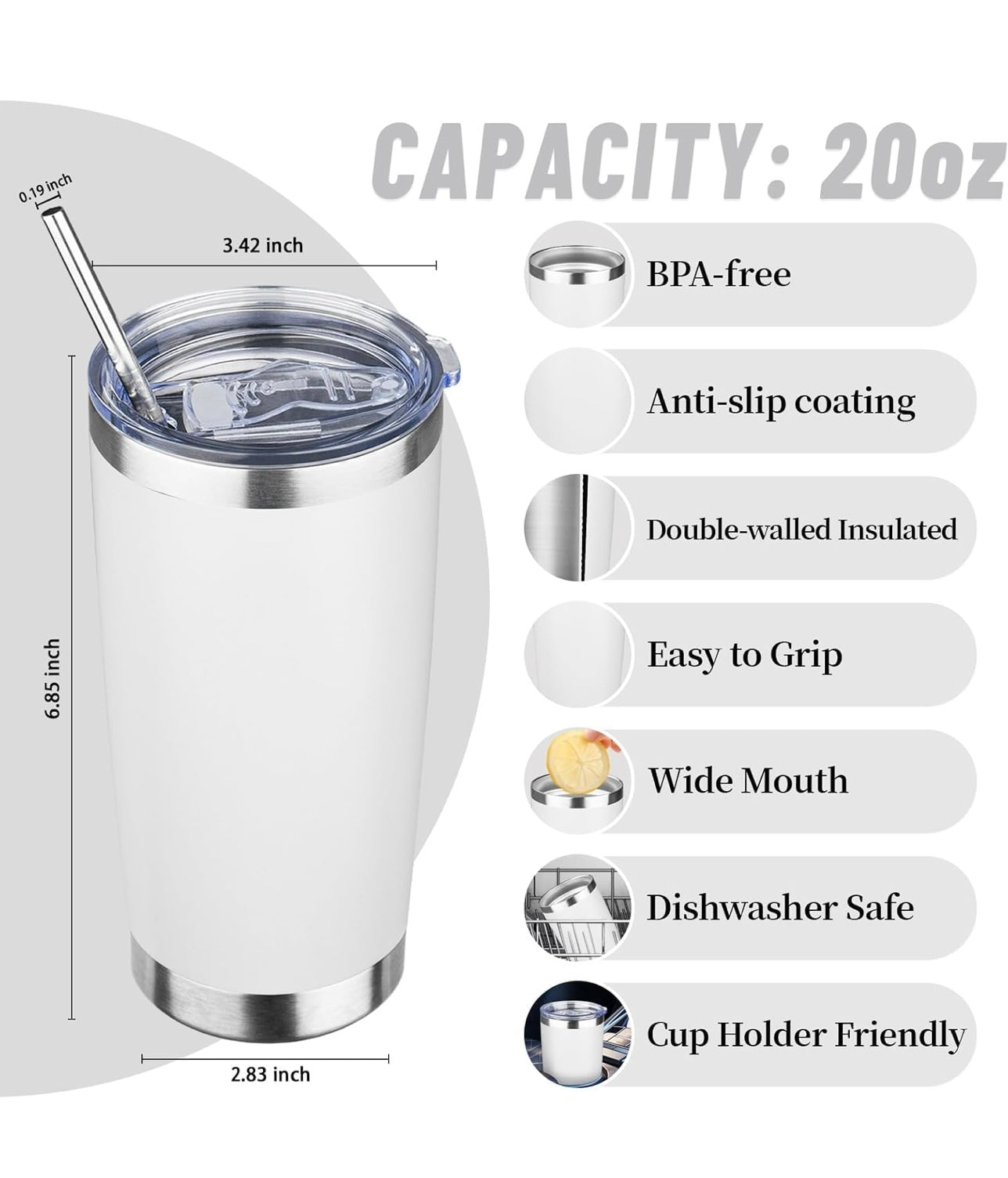 20oz Stainless Steel Tumbler