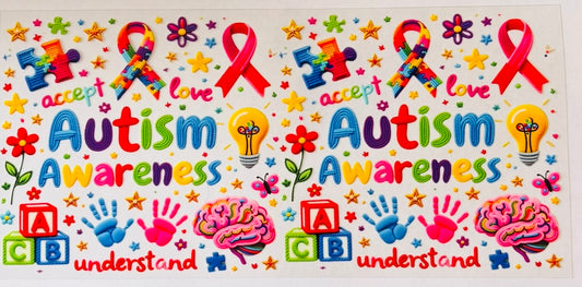 Autism Awareness 16oz UV DTF Wrap