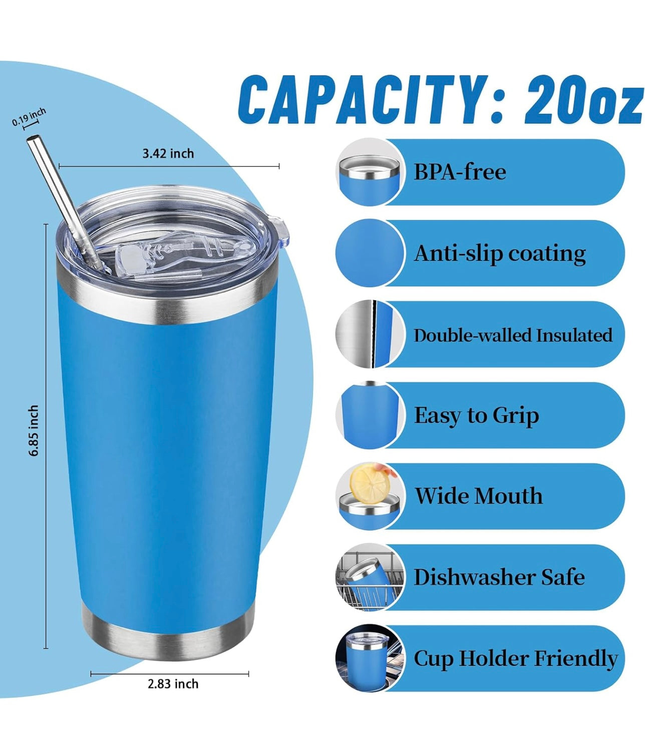 20oz Stainless Steel Tumbler