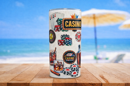 Casino Worker 16oz UV DTF Wrap