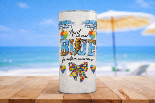 Autism Awareness 16oz UV DTF Wrap