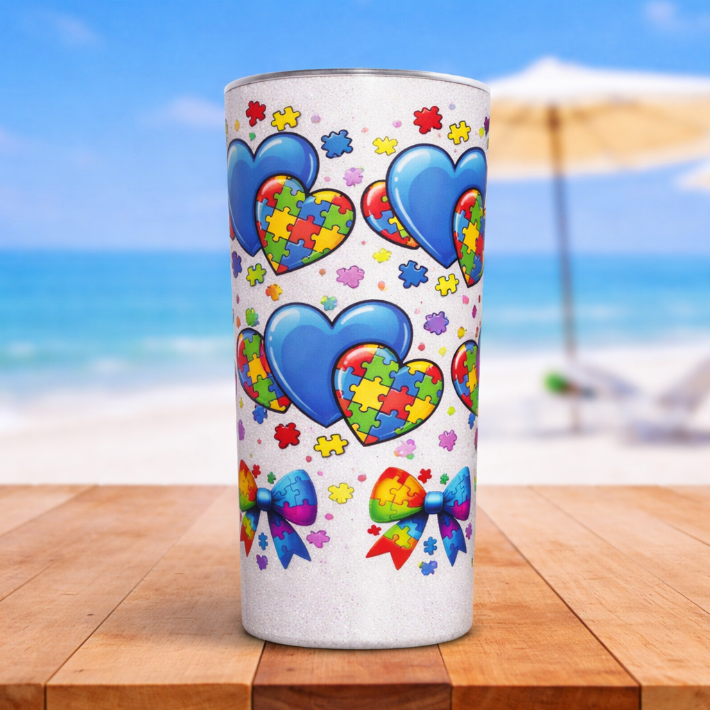 Autism Awareness 16 oz UV DTF Wrap