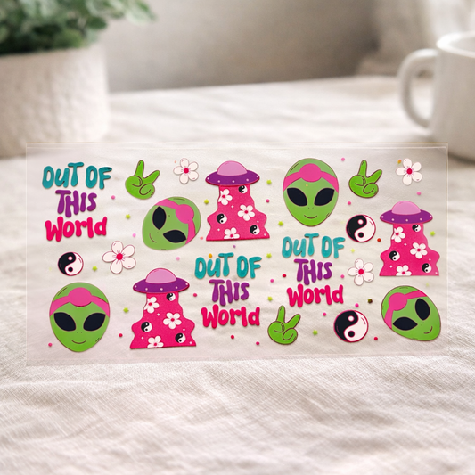 16oz UV DTF Wrap Aliens