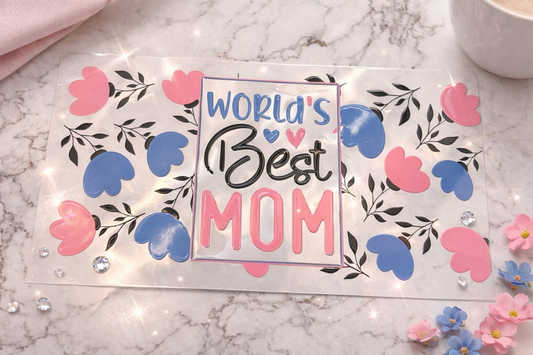 16oz Best Mom UV DTF Wrap