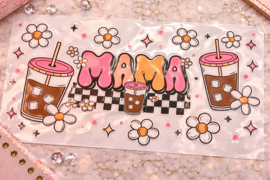 16oz Mama Coffee UV DTF Wrap