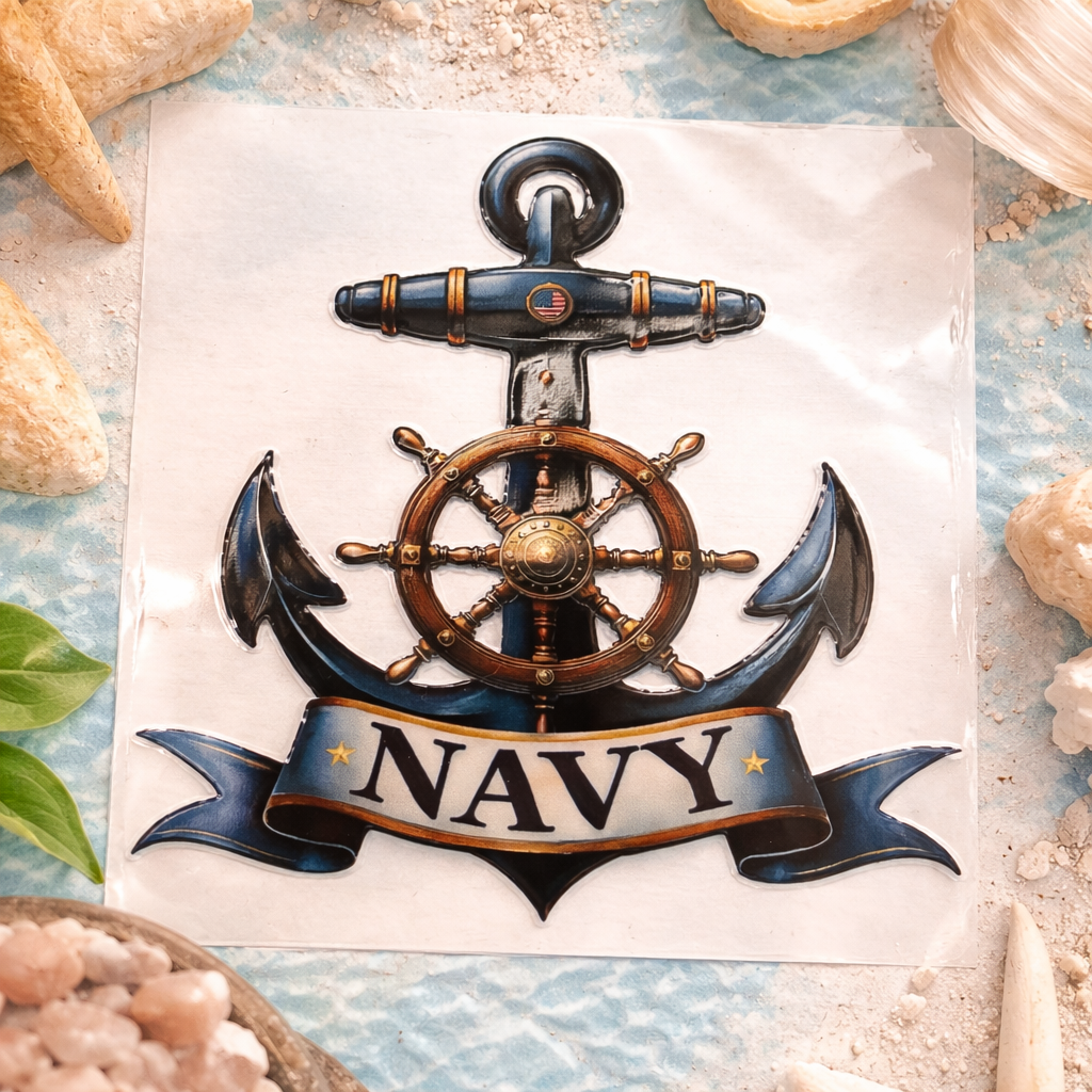 Navy 4 inch Decal