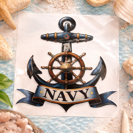 Navy 4 inch Decal
