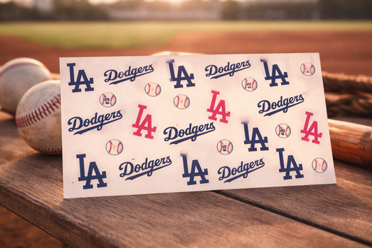 Dodgers Baseball 16oz UV DTF Wrap