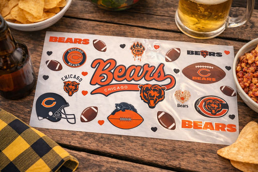 16oz Bears UV DTF Wrap